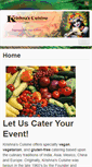 Mobile Screenshot of krishnascuisine.com